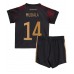 Billige Tyskland Jamal Musiala #14 Bortetrøye Barn VM 2022 Kortermet (+ korte bukser)